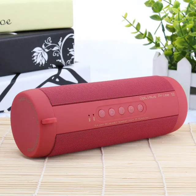 Flashy Trends Wireless T2 Portable Waterproof Bluetooth Outdoor Mini Column Box Speaker Supports TF card FM Stereo Hi-Fi